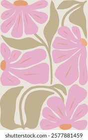 Illustration of Flowers design for templates, watercolor style. illustration.