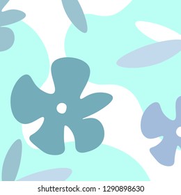 Illustration of flowers. Textile illustration. Print on bedding, clothes. Vector illustration.