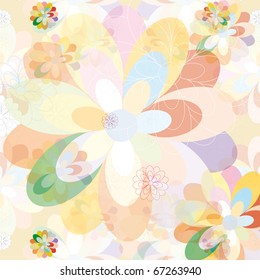 Illustration of flowers texture