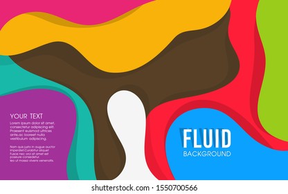 Illustration of Fluid abstract background.