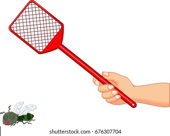 Illustration of fly swatter 