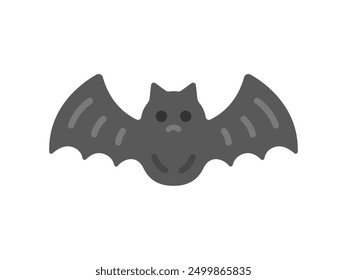 Illustration of a flying bat icon.