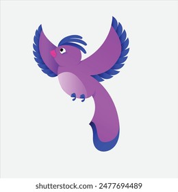 illustration of a flying bird dove
