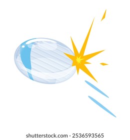 Illustration of a flying ohajiki