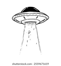 An illustration of a flying saucer