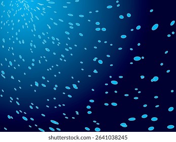 Illustration of a foamy underwater background