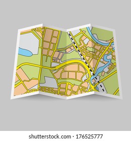 6,678 Folded road map Images, Stock Photos & Vectors | Shutterstock