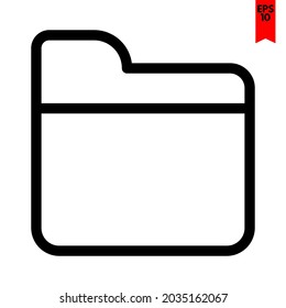 illustration of folder design icon