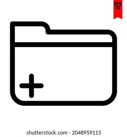 illustration of folder design icon