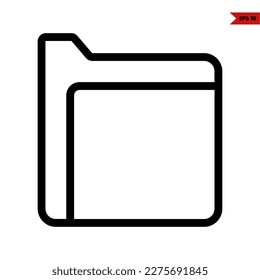illustration of folder line icon 
