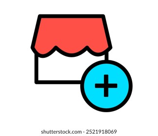 Ilustração de seguir uma loja para receber atualizações ou notificações sobre novos produtos