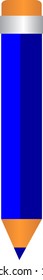 illustration of font type created by pencil shape