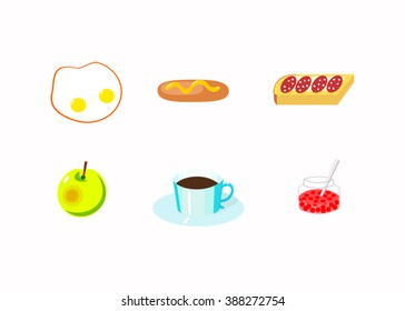 Illustration of the food