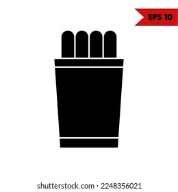 Illustration of Food Glyph Icon