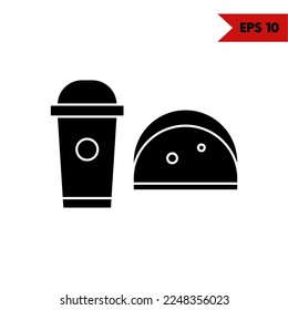 Illustration of Food Glyph Icon