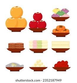 Illustration of food at a memorial service.