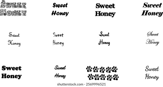 illustration, food, nature, product, organic, graphic, vector, design, natural, logo, bee, symbol, healthy, label, nectar, set, yellow, icon, quality, emblem, farm, logotype, font, sweet, liquid, 