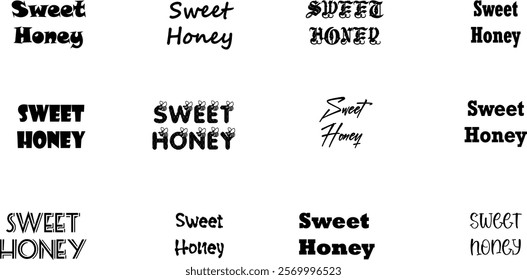 illustration, food, nature, product, organic, graphic, vector, design, natural, logo, bee, symbol, healthy, label, nectar, set, yellow, icon, quality, emblem, farm, logotype, font, sweet, liquid, 