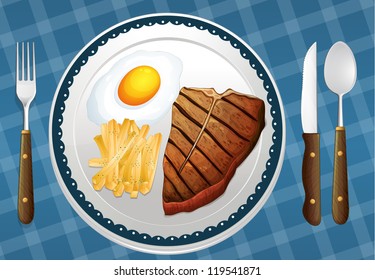 illustration of a food on a blue background