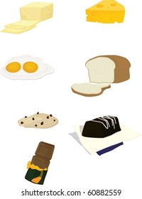 illustration of a food on a white background