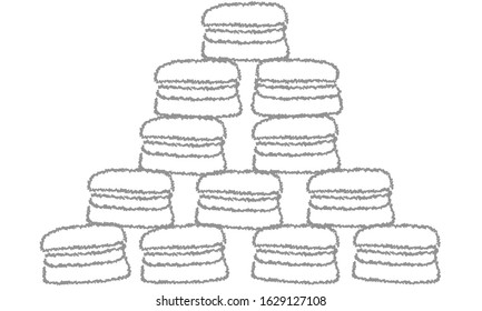 Illustration of food sweets macaroon