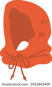 
Illustration of a food warmer made of red knit material