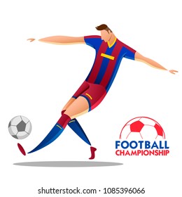 illustration of Football Championship Cup soccer sports background for 2018