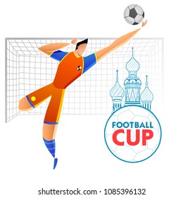 ilustración de antecedentes de Rusia en la Copa de Fútbol 2018