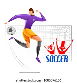 illustration of Football Championship Cup soccer sports background for 2018