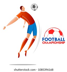 illustration of Football Championship Cup soccer sports background for 2018