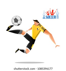 illustration of Football Championship Cup soccer sports background for 2018