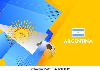 illustration of Football Championship Cup soccer sports Argentina background