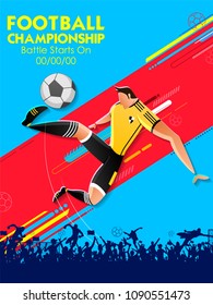 illustration of Football Championship soccer sports background