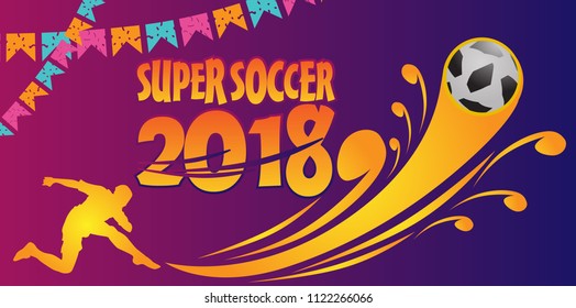 	
illustration of Football Championship soccer sports background. 
Layout Template design of the poster for sport event, 2018 trend