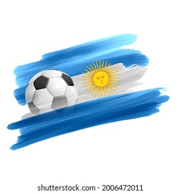 illustration of Football Championship of soccer sports Argentina background