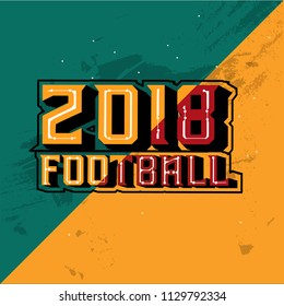 illustration of a football cup 2018. design of a stylish background for the soccer championship