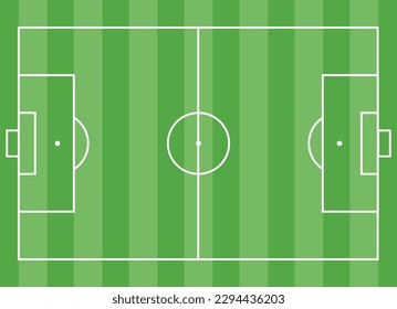 The Illustration of Football Field