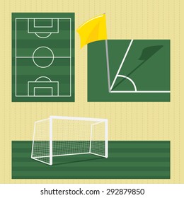 Illustration football field