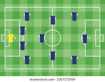 The Illustration of Football Game Element