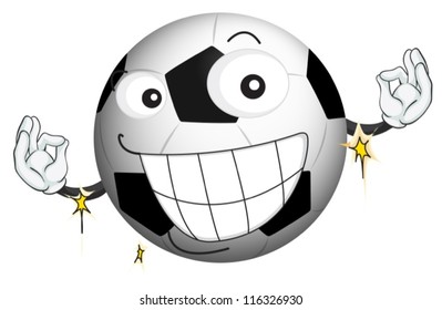 illustration of a football on a white background