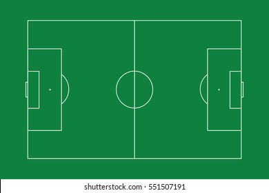 An Illustration Of A Football Pitch