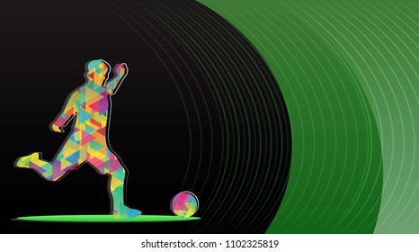 illustration of football player in action