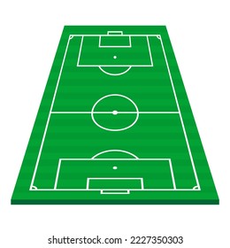 Illustration of football stadium and field