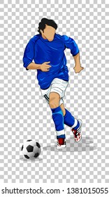 illustration of football vector player collections