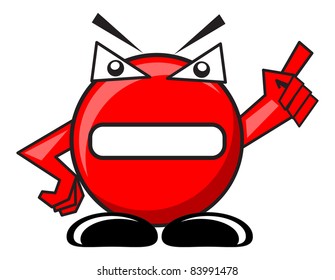 illustration of forbidden sign
