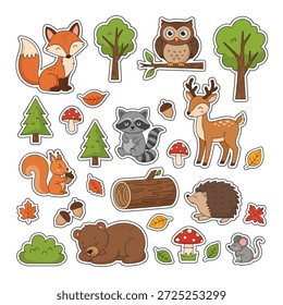Illustration of Forest Critter And Animals