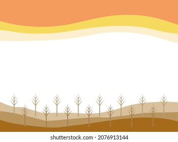 Illustration eines Waldes, der durch die Zerstörung der Natur verwüstet wurde