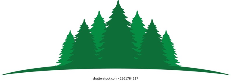 An illustration of a forest full of trees