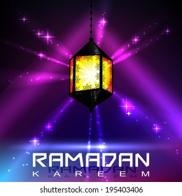 Illustration forging lantern for Ramadan Kareem - vector