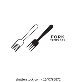 Illustration of fork graphic design template vector